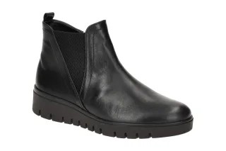 "Gabor Damen Stiefeletten 72.061.57 Schwarz - bequeme Chelsea Stiefel mit Kei...
