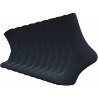 GAWILO Komfortsocken für Damen aus Bambus - weiche Strümpfe aus Viskose Zellstoff (10 Paar) Kühlende Wirkung, feuchtigkeitsregulierend & atmungsaktiv dank Bambus