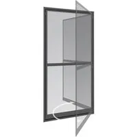 Windhager Insektenschutz-Tür Expert, Pendeltür mit Alurahmen, Fliegengitter für Balkon, Terrasse, (Packung, 1-St), Fliegengittertür 100 x 210 cm, erhältlich in anthrazit oder weiß