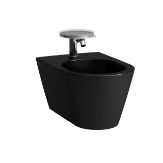 LAUFEN Wandbidet Kartell 545x370x290 1 Hahnloch, schwarz matt H8303317163021
