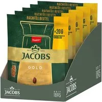 JACOBS Kaffee Löskaffee Gold Nachfüllbeutel löslicher Kaffee Instantkaffee 5 x 220 g, 1100 g, (Packung, 5er Pack)