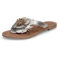 Lazamani Lazamani Damen Pantolette Hilde gold Pantolette