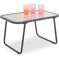 Outdoor Beistelltisch Beistelltisch outdoor NOAH BHT 67x39x44 cm grau Kaffeetisch