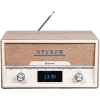 Denver MDA-525LW Stereoanlage (DAB+, FM, 10 W, Wecker (2), Snooze, 30 Presets, Teleskopantenne, Fernbedienung)