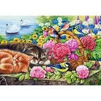 Castorland Puzzle Nickerchen am Sonntag, Puzzleteile