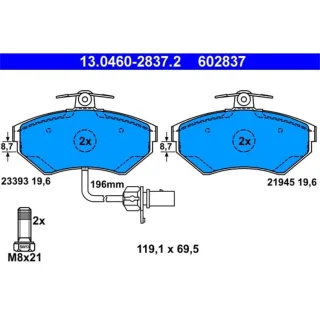 ATE Bremsbel?ge vorne Audi A4 Seat Exeo VW Passat
