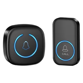 Wireless Doorbell IP44 Waterproof Smart Home Welcome Door Bell 300M Range 60 Ringtones 5-level Volume Adjustable Intelli