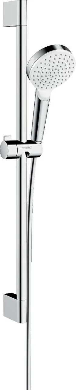Hansgrohe Brausenset Crometta 1jet EcoSmart 6 l/min/Unica 650mm weiss/chrom, 26554400 26554400