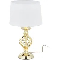 relaxdays Tischleuchte Tischlampe modern dimmbar, gold