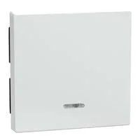 Wippe Kontrollfenster für Schalter- und Tastereinsatz, 1-fach, glänzend, Thermoplast weiß (glänzend), Retail
