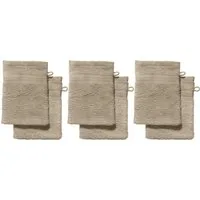 REDBEST Waschhandschuh Waschhandschuh "Chicago" 6er-Pack, Frottier, Walk-Frottier Uni