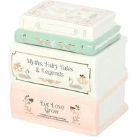 Something Different Duftlampe Keramik Duftlampe Bücherstapel Myths Fairy Tales Legends Books
