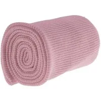 maDDma Stoff 16x80cm Strickbündchen elastisch gerippt, roséviolett