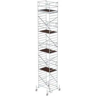 Munk Rollgerüst 1,35 x 1,80 m mit Fahrbalken & Doppel-Plattform - 173936