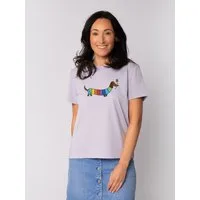 wat? Apparel T-Shirt Regenbogen Dackel