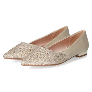 Tamaris Ballerinas - Gr. 37 - Beige - Textil