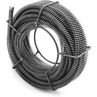 XERSEK Rohrreinigungsspirale Ø22mm x 7m Federspirale für Rohrreiniger, Abflussreiniger Spirale, (Einzelstück Rohrreinigungsspirale), Für Rohre Ø30-200 mm, Verwendbar mit Rohrreinigungsgerät/-maschine