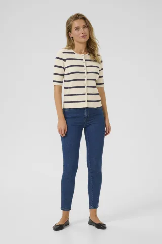 Strickjacke Slim fit cream