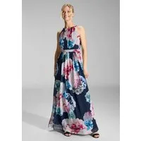 SWING Abendkleid - Abendkleid aus bedrucktem Chiffon Taillierter Schnitt mit fließendem Rockteil