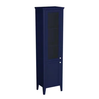 VitrA Valarte Hochschrank 65796 53,5x39,5x196,5cm, links. bodenstehend, Korpus stahlblau, lackiert