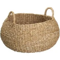 Koopman Aufbewahrungskorb GRAS, Ø 40 x H 30 cm, Braun, Seegras, (1 St), mit Griffen