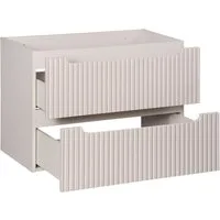 Lomadox Unterschrank NEWPORT-56-CASHMERE Waschtischunterschrank, kaschmir mit gerillter Front, ca. 80/57/39cm