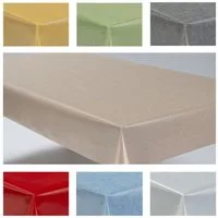 laro Tischdecke Wachstuchtischdecke Uni Style PVC Eckig
