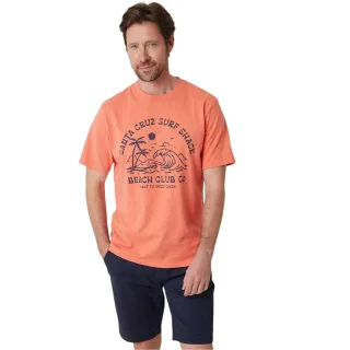 Saltwell - "Portrush" T-Shirt für Herren, Rundhalsausschnitt, Regulär (Koralle)