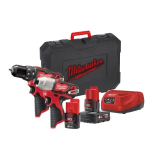 Milwaukee M12 Set M12 BPP2B-421C - 4933443497
