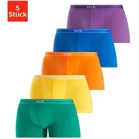 H.I.S Boxer Boxershorts für Herren (Packung, 5-St) mit Steifen und Logo im Bund