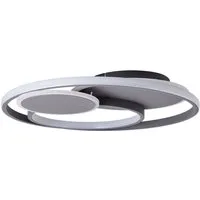 Brilliant LED Deckenleuchte Runda, CCT - über Fernbedienung, Dimmfunktion, Nachtlichtfunktion, LED fest integriert, warmweiß - kaltweiß, Ø 50 cm, 5200 lm, 3000-6500 K, dimmbar, CCT, Fernbedienung, Metall