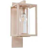 Lucande Außen-Wandleuchte Ferda, Metall, Creme IP44, 1 x 15 W LED