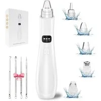 OYLCDI Dermaroller Mitesserentferner Porenreiniger Porensauger 5 Saugköpfe, Gesichtsporenreiniger,USB-Laden Akne Entferner Gerät, Mitesser Sauger,Pickelentferner Vakuumsauger, Blackhead Remover 19-teiliges Set