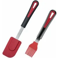 WESTMARK Backpinsel Set, 2tlg., Silikonpinsel + Koch-/Teigschaber-Set, Gallant, Made in Germany, spülmaschinengeeignet, BPA-frei