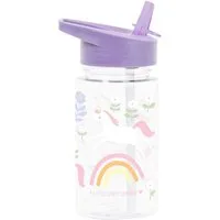 A Little Lovely Company Trinkflasche Kinderflasche transparent 450ml, für Kita & Freizeit