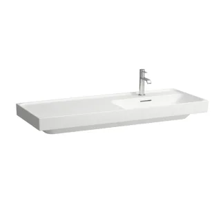 LAUFEN Waschtisch MEDA 460x1200x160 Ablage links 3 Hl. o.Ül. weiß matt, H8171197571581 H8171197571581