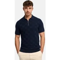 Indicode Poloshirt Herren INFras Polo Shirt Herrenshirt Strick-Polo aus Baumwolle mit Reißverschluss