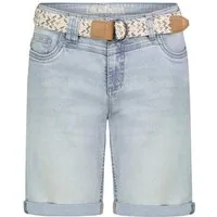 SUBLEVEL Shorts Damen Jeans Bermudas kurze Hose Baumwolle Sommer Stoff Denim Bermuda mit Stretchkomfort, mit Gürtel