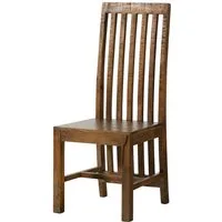 Massivmoebel24 Holzstuhl RODEZ (braun Massivholz), 45 x 108 x 54 cm RODEZ