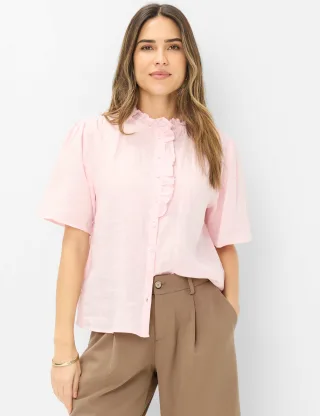 Brax Damen Bluse Style VIVE dusty rose, Rosa, Gr. 32