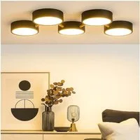 NOWA LED Deckenleuchte, LED-Leuchtmittel fest verbaut, Warmweiß, LED Deckenleuchte dimmbar rund Deckenlampe LED dimmbar Lampe