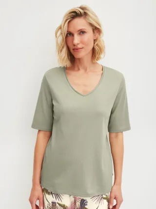 CALIDA - DAMEN Shirt kurzarm tea green - Gr. - M