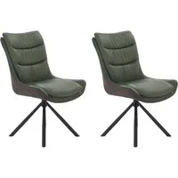 Jockenhöfer Gruppe Drehstuhl Maurice (Set, 2 St) (Set, 2 St), Echtleder, inklusive Drehfunktion (360), bis 150kg belastbar