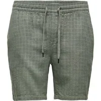 ONLY & SONS Sweatshorts Bequemes Kleidungsstück mit elastischem Bund für Herren Leinen, Baumwolle Regular Fit unifarben elastisch Kordelzug