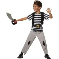 dressforfun Piraten-Kostüm Jungenkostüm Kühner Pirat, Piraten-Outfit im Fransen-Look