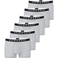 Schiesser Retro Boxer 6er Pack - 95/5 - Organic Cotton (Spar-Set) Retro Short / Pant - Baumwolle - ohne Eingriff
