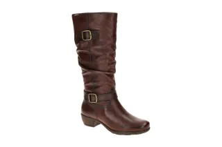 Pikolinos W7P-9789C1 caoba UTIEL Damen Langschaft Stiefel Bikerstil 3cm Absatz