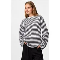 pieces Langarmshirt PCSADIE LS TOP JRS NOOS Baumwollmischung, oversize