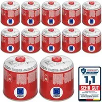 EVOCAMP Gaskartusche Ventilkartusche mit Butan/Propan Gas EN 417 500g mit Schraubventil, 12 St.