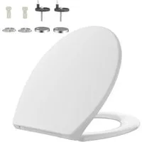Rainsworth WC-Sitz Modelle fuer Kinder enthalten, mit Nano Glaze Material,Ein-Knopf-Schnellverschluss Toilettenschüssel